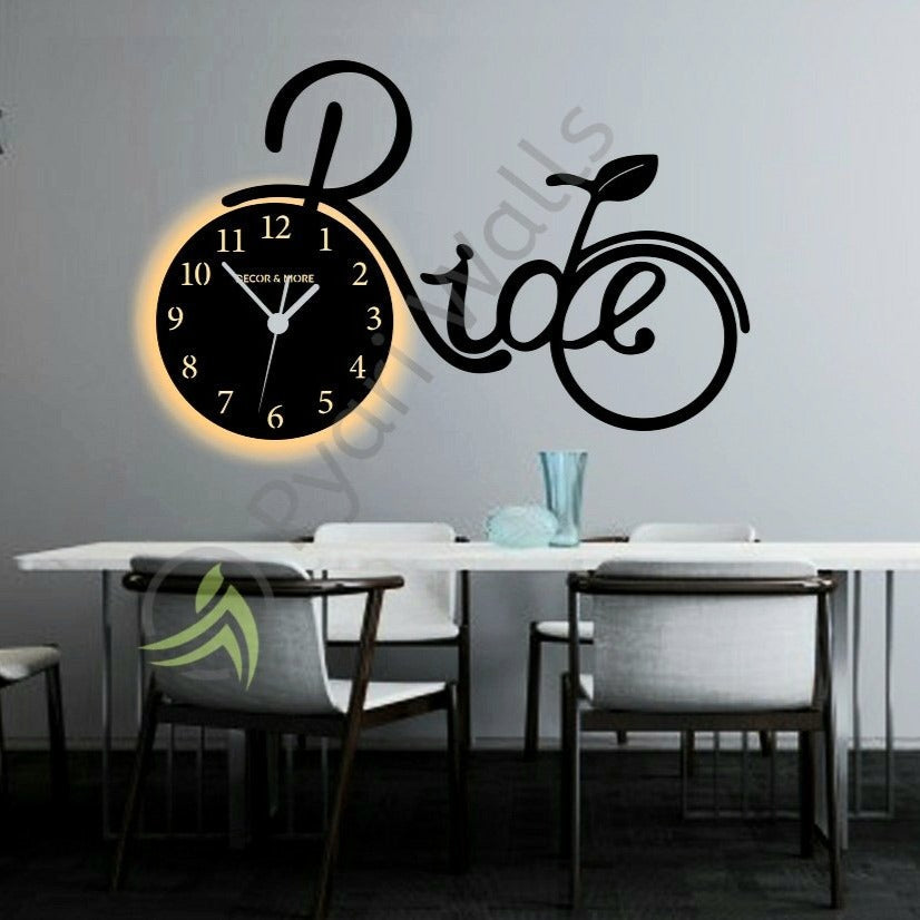 Premium Home Wall Clock with Rope Light (Big Cycle) - imixpress.com