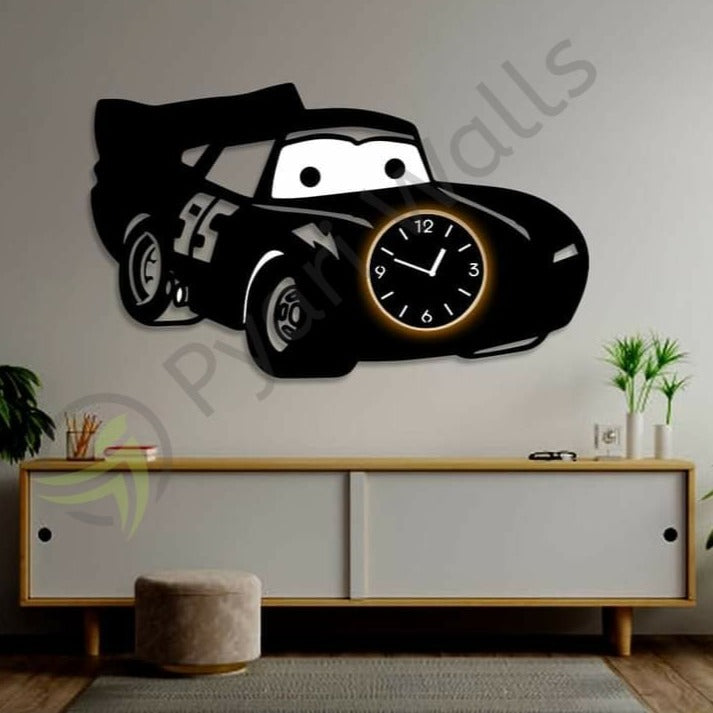 Cars clock 95 (big) kids room clock - Wall Clock - imixpress.com