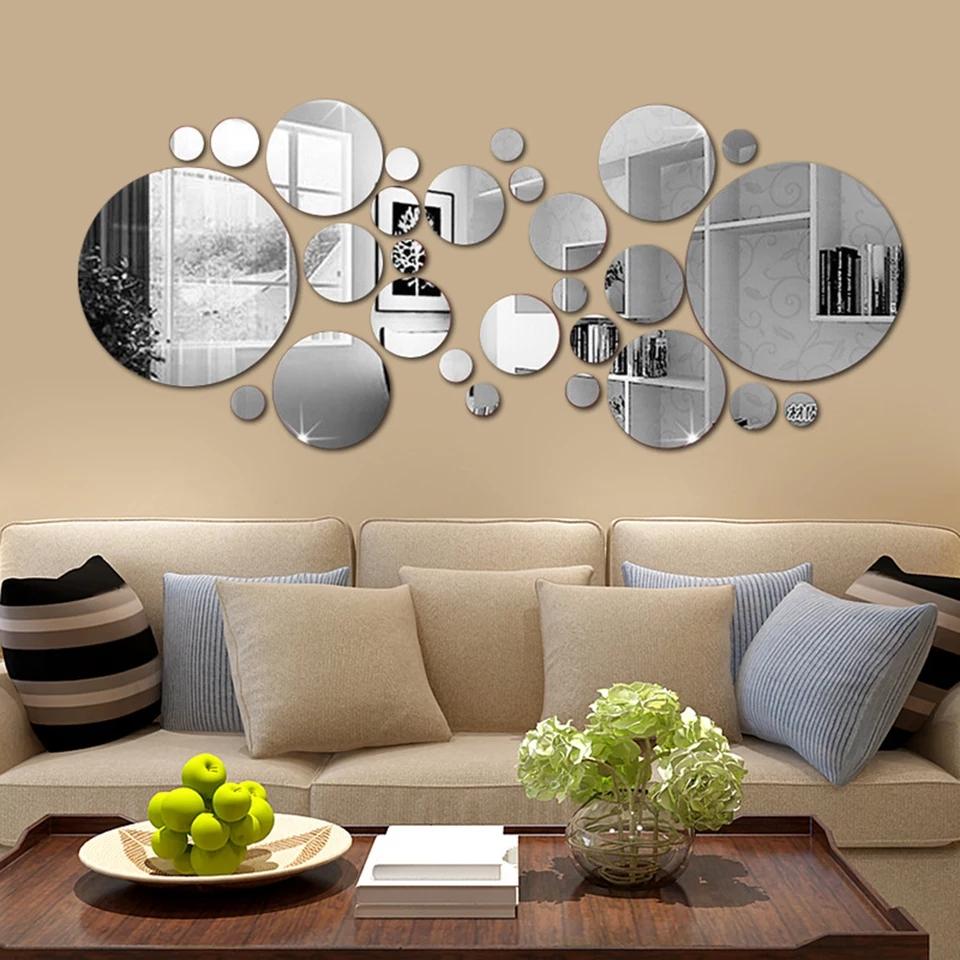 Acrylic Big Circle Decor Mirrors set - imixpress.com