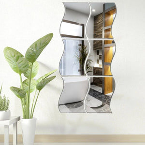6x Silver Acrlyic Mirror(Big Size Zigzag) - imixpress.com