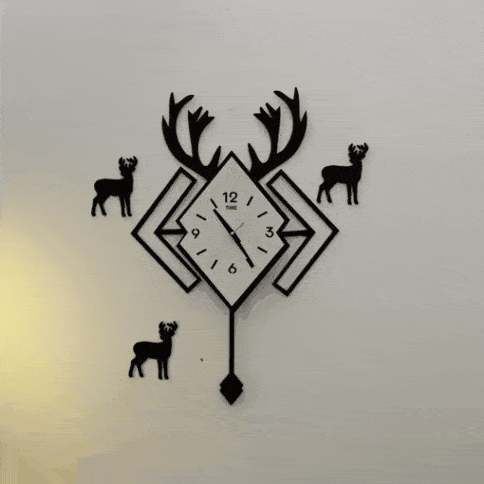 Diamond Shape Pendulum Wall Clock - imixpress.com