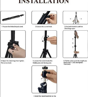 26cm Led Ring Light Tripod With Mobile Holder, 7ft Tripod Stand, 3 Light Colors, Dimmable Usb Selfie Ring Light For Videography And Photography - imixpress.com