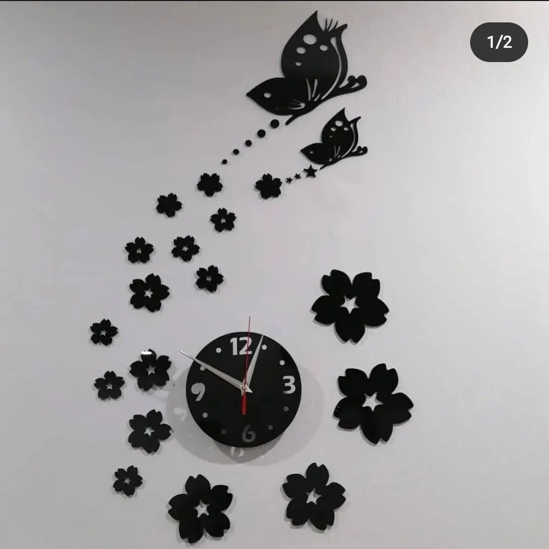 Acrylic Butterfly clock - imixpress.com