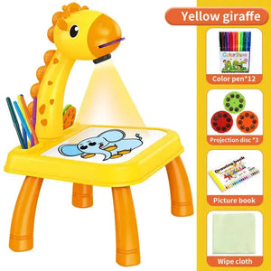 3 In 1 Kids Painting Drawing Activity Kit Projector Table - imixpress.com