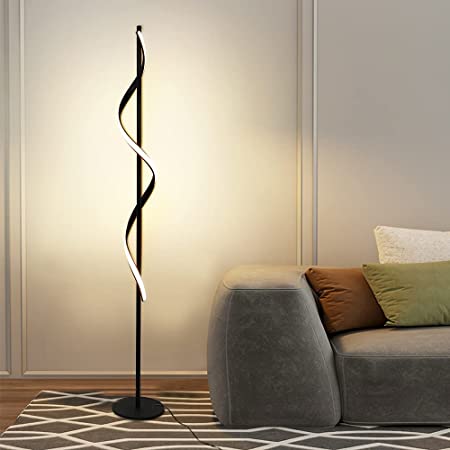 AMBIENT FLOOR LAMP LIVING ROOM BEDROOM SPIRAL NEON LAMP (WARM) - imixpress.com