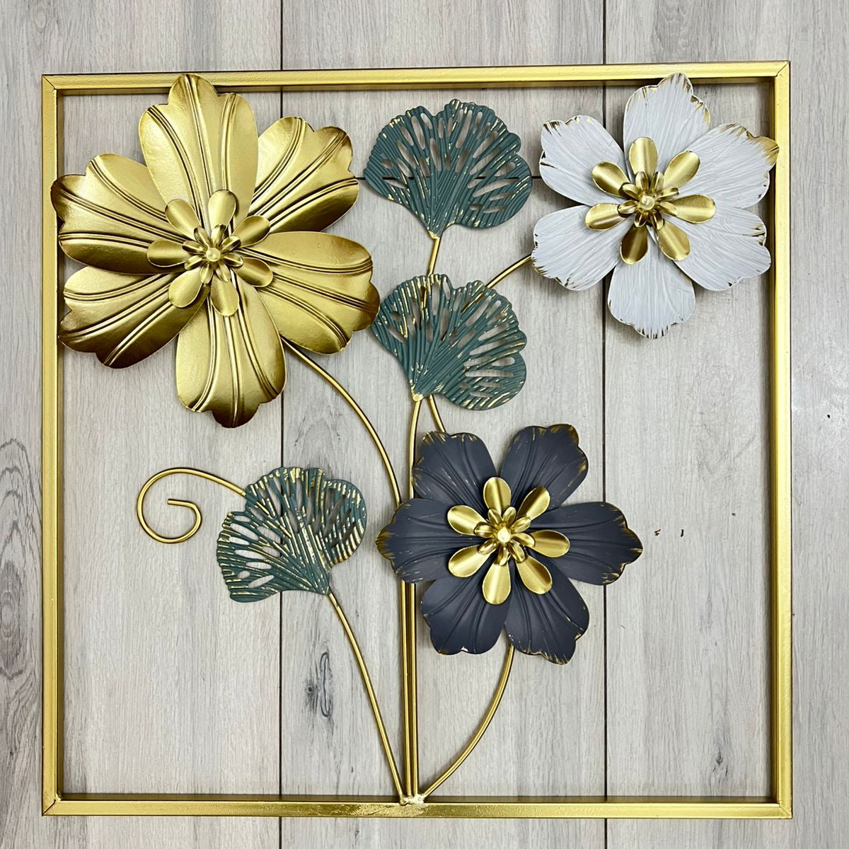 Imported Premium Quality Metal Flower Frame – Elegant Decorative Wall Art - imixpress.com