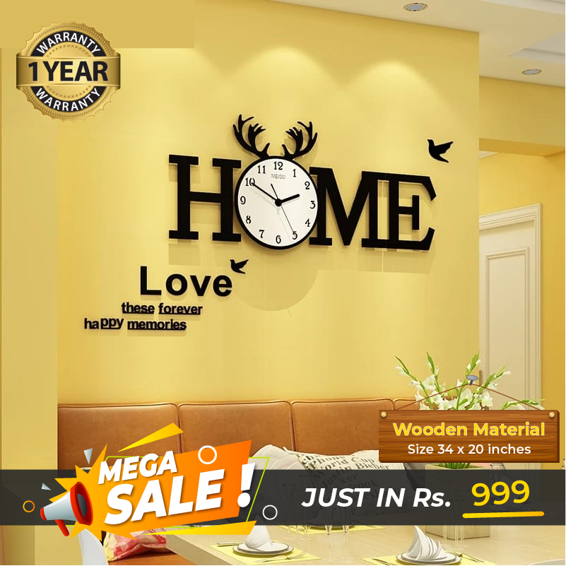 Home Clock with White Dial - imixpress.com