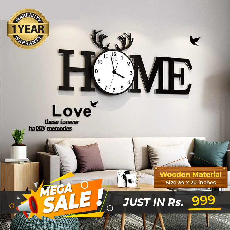 Home Clock with White Dial - imixpress.com