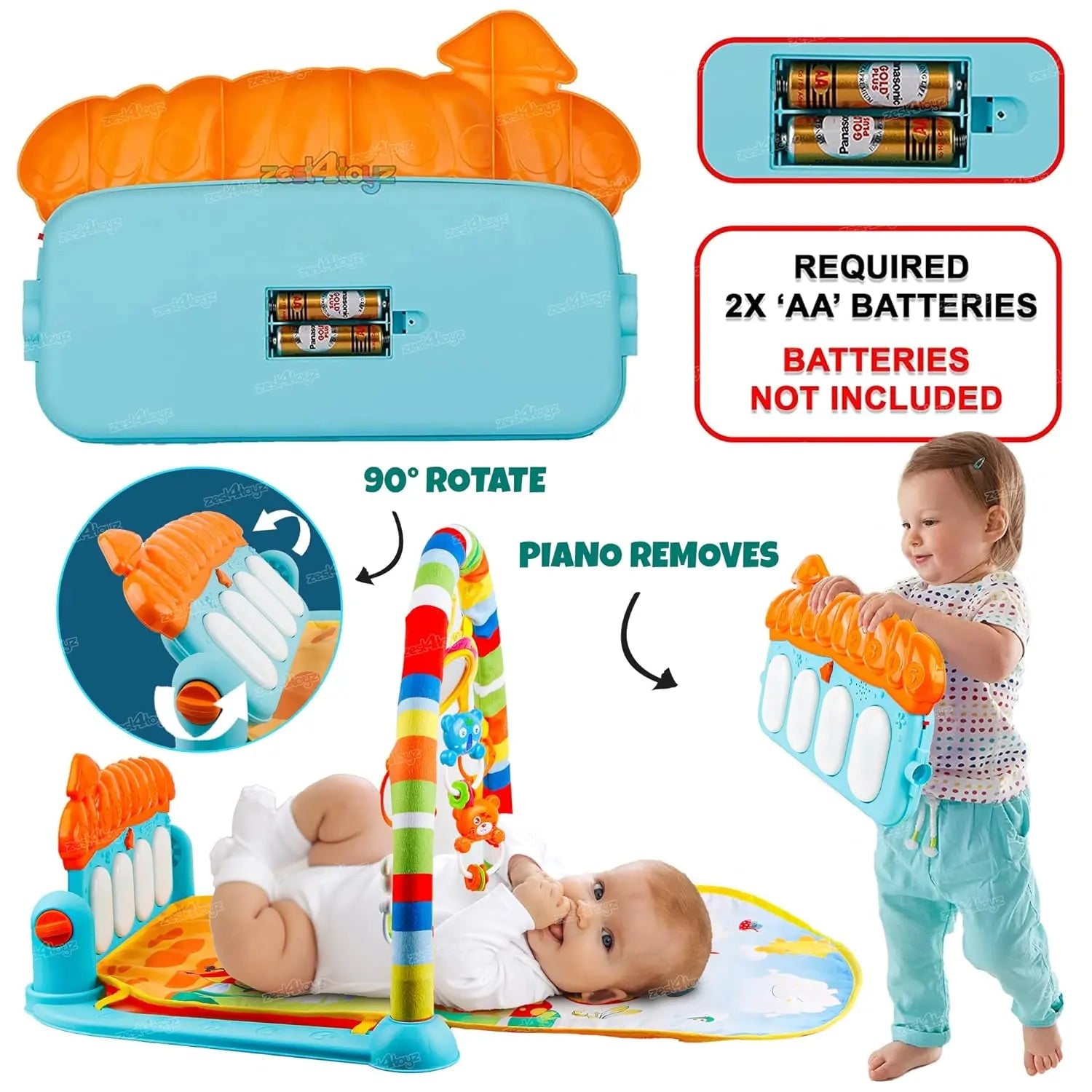 Baby Piano Play Gym Mat - imixpress.com
