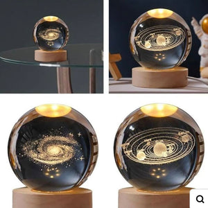 Night Light with Heavenly Bodies Enclosed in Glass – Elegant Home & Office Decor - imixpress.com