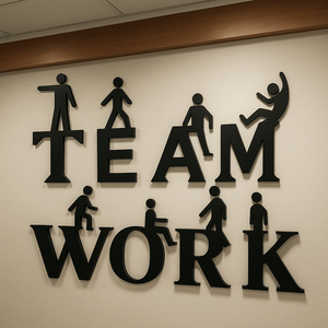 Teamwork 3D Creative Office Decor (tw01) - Wall Decorations - imixpress.com