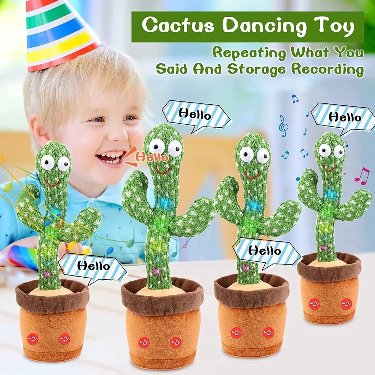 Dancing talking Cactus Toy (Rechargeable) - imixpress.com