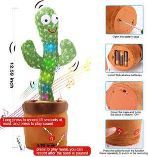 Dancing talking Cactus Toy (Rechargeable) - imixpress.com