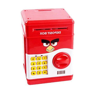 Doraemon Piggy Bank ATM Password Unlock, Mini ATM Money Saving Box for Kids, Cartoon Safe Bank, Electronic Piggy Bank - imixpress.com