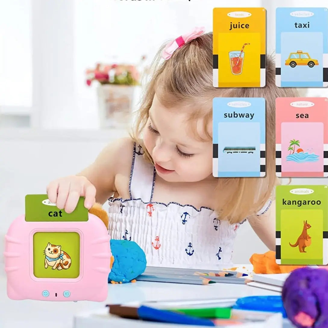 Education English Talking Flash Cards Learning Machine With Sound For Kids - imixpress.com