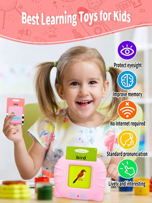 Education English Talking Flash Cards Learning Machine With Sound For Kids - imixpress.com