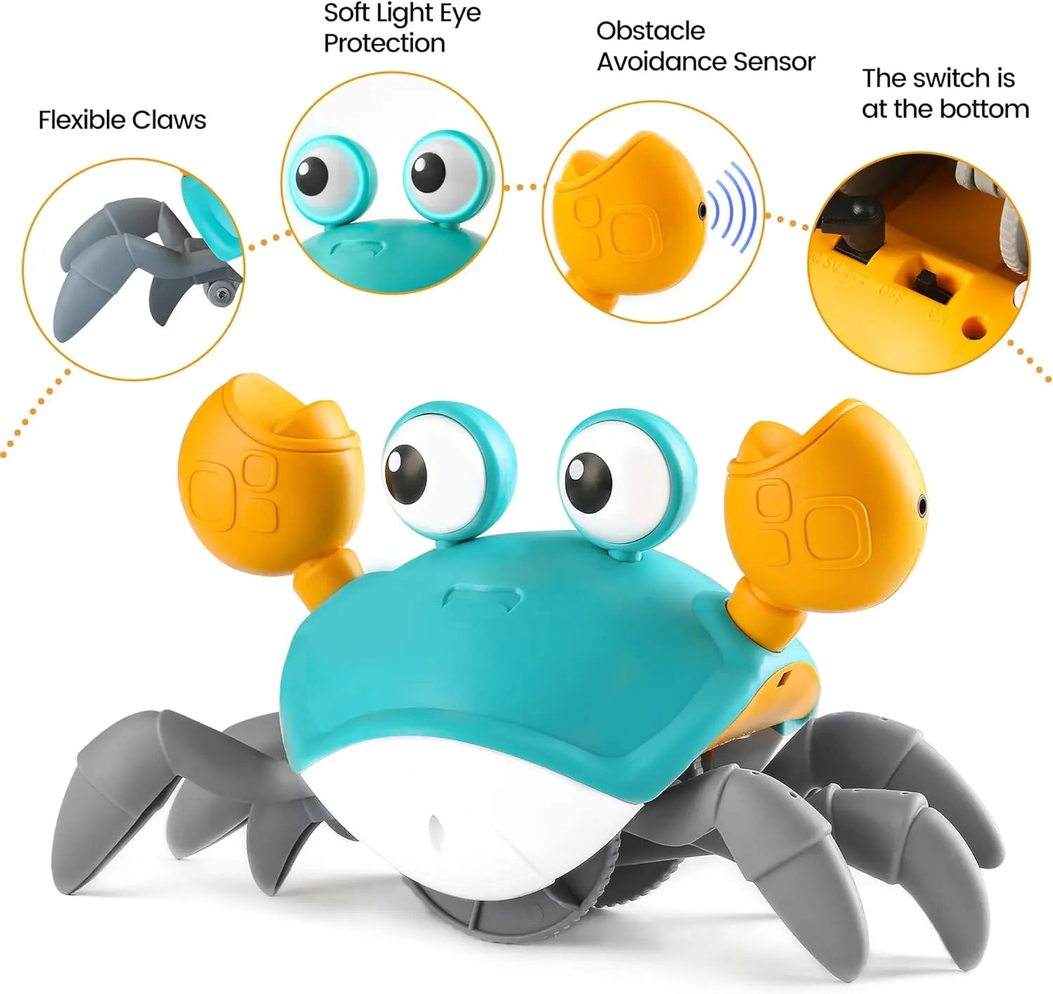Electric Crawling Crab Toy - imixpress.com