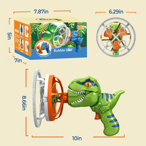 Electric Dinosaur Bubble Maker Gun toy for Kids - imixpress.com