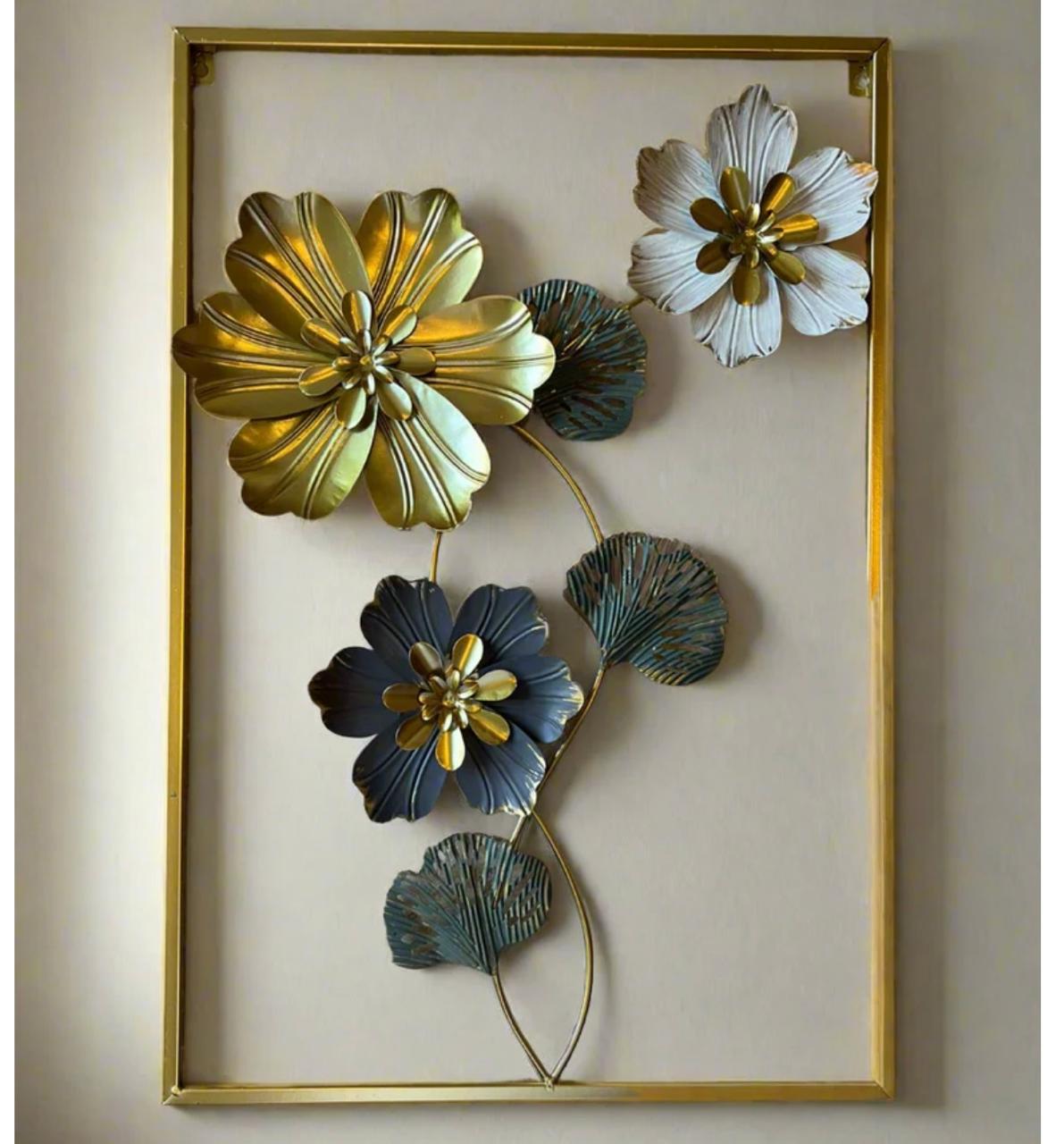 Imported Premium Quality Metal Flower Frame – Elegant Decorative Wall Art - imixpress.com