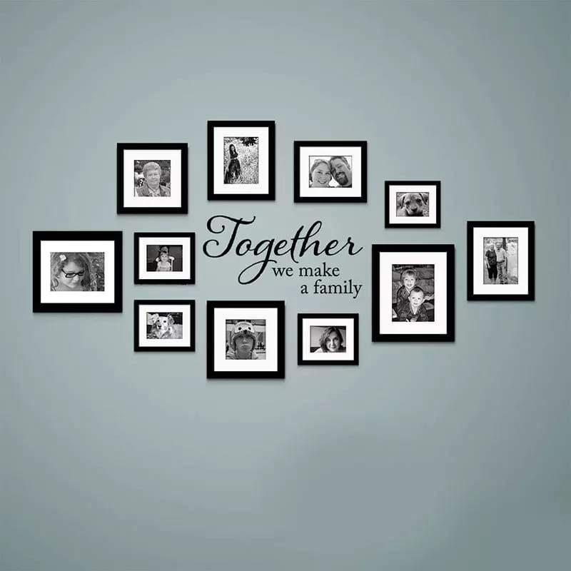 TOGETHER WE ARE FAMILY FRAMES (12 FRAMES) - imixpress.com