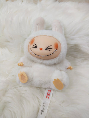 Labubu Monster Anime Character Plush Keychain - 1 PC (SiSi White) - imixpress.com