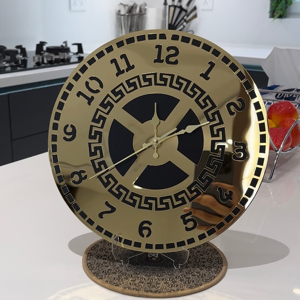 Luxury Wall Clock/Table Round Clock for Living Room & Bed Room - imixpress.com