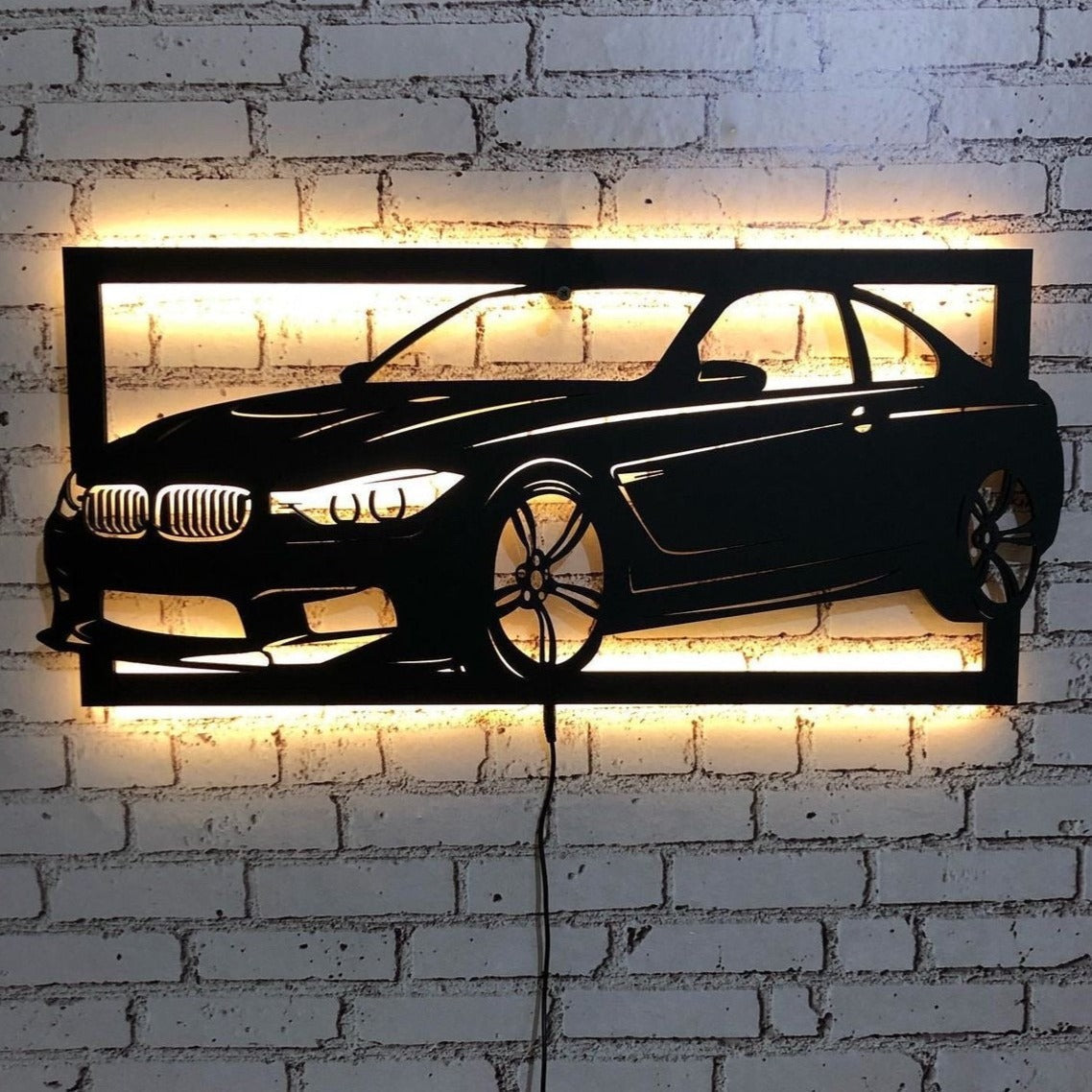 BMW Car Led Sign Cars Fan Wall Deocr - imixpress.com