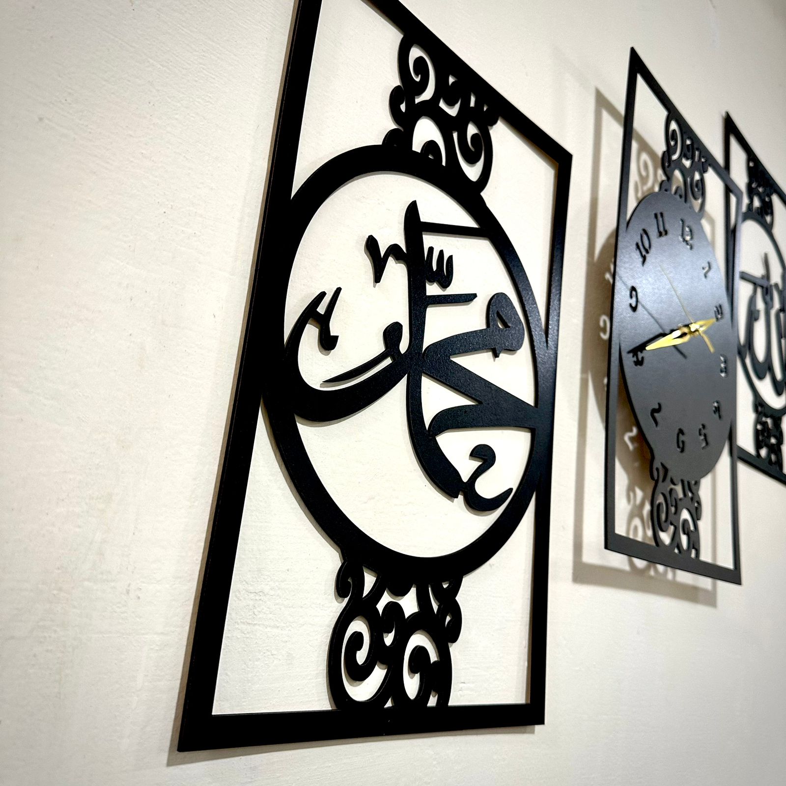 Islamic Allah Muhammad (SAW) Calligraphy Wall Clock - imixpress.com