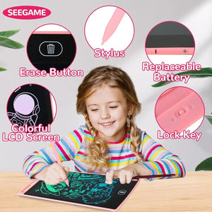 LCD Multicolor Screen Writing Tablet Erasable Writing Board - imixpress.com