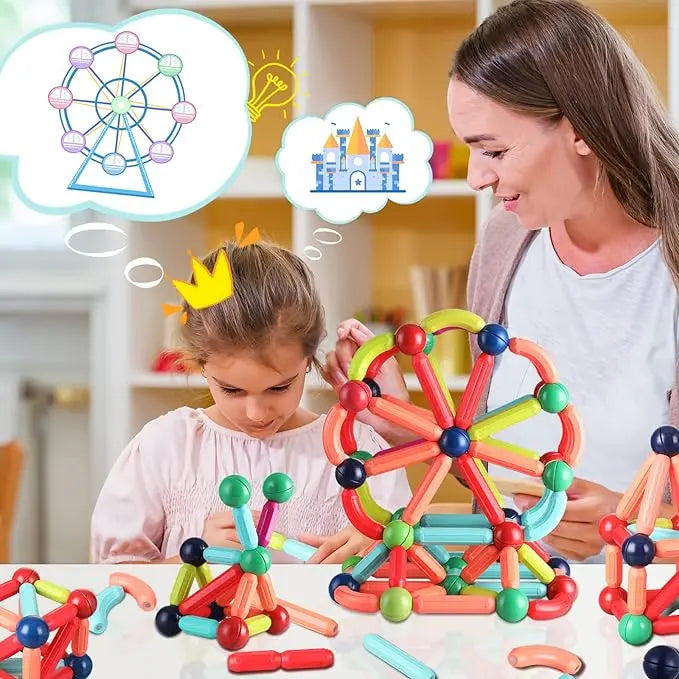 Magnetic Building Blocks Educational Toy - imixpress.com