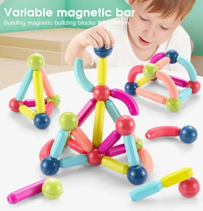 Magnetic Building Blocks Educational Toy - imixpress.com