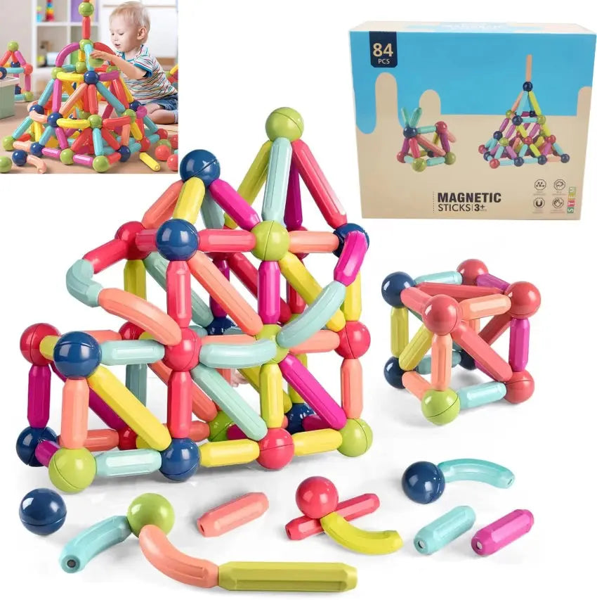 Magnetic Building Blocks Educational Toy - imixpress.com
