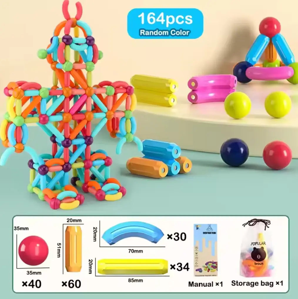 Magnetic Building Blocks Educational Toy - imixpress.com