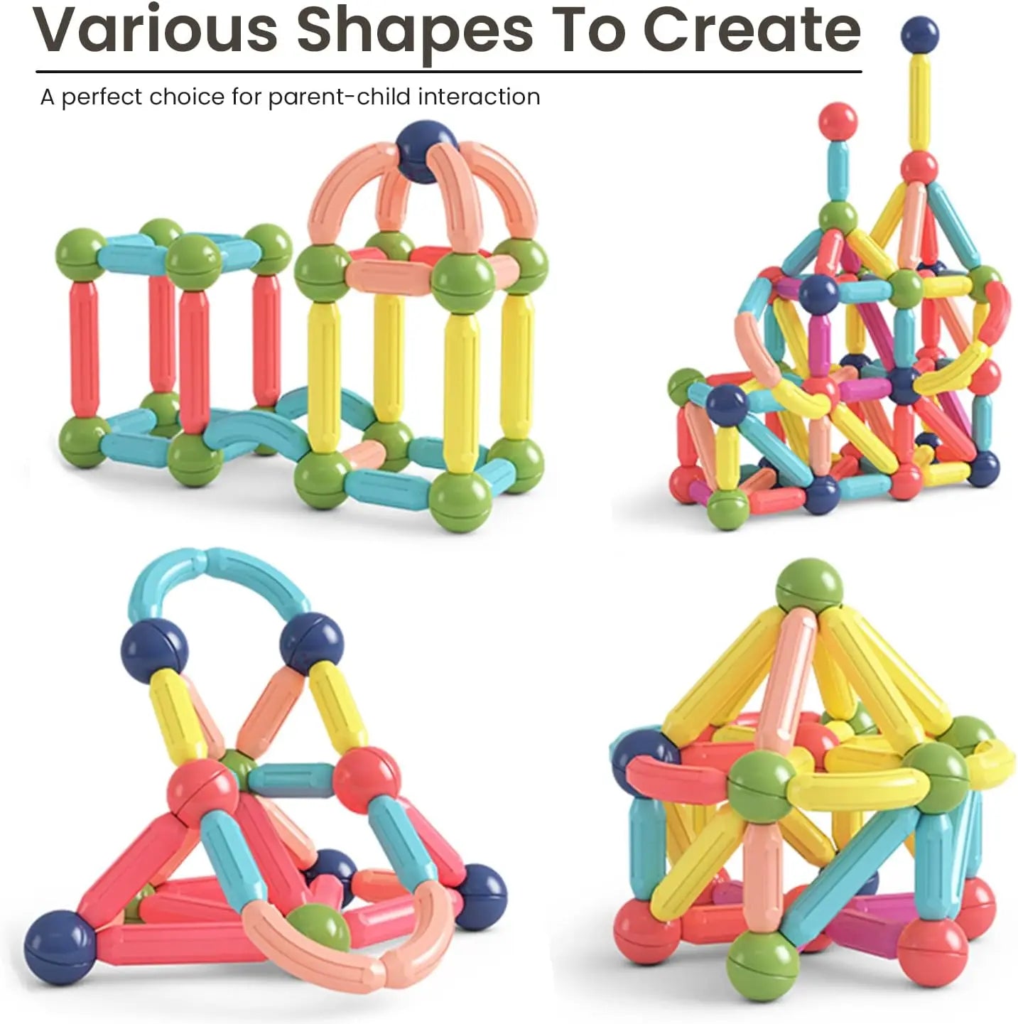 Magnetic Building Blocks Educational Toy - imixpress.com