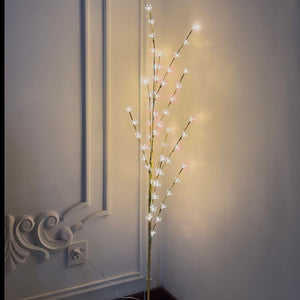 Standing Lamp with Mini Tingling Flowers – 5 Feet Tall with Elegant Stand - imixpress.com