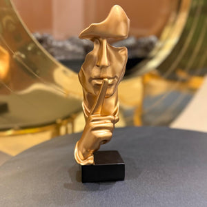 Large Silent Thinker Face Ceramic Sculpture – Elegant Home & Office Decor - imixpress.com