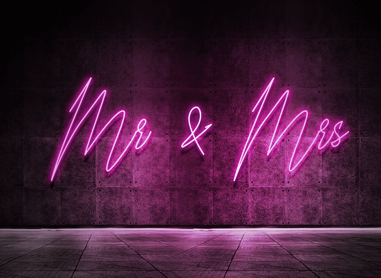 Mr. and Mrs. Neon light - imixpress.com