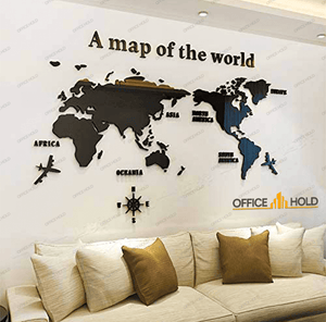 Hot! World Map 3D Design - imixpress.com