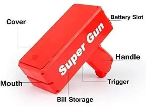 Money Gun Paper Spary Machine Toy - imixpress.com