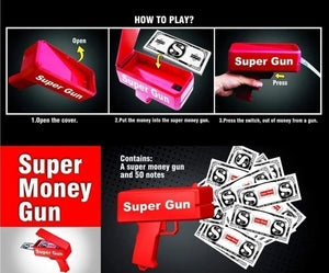 Money Gun Paper Spary Machine Toy - imixpress.com