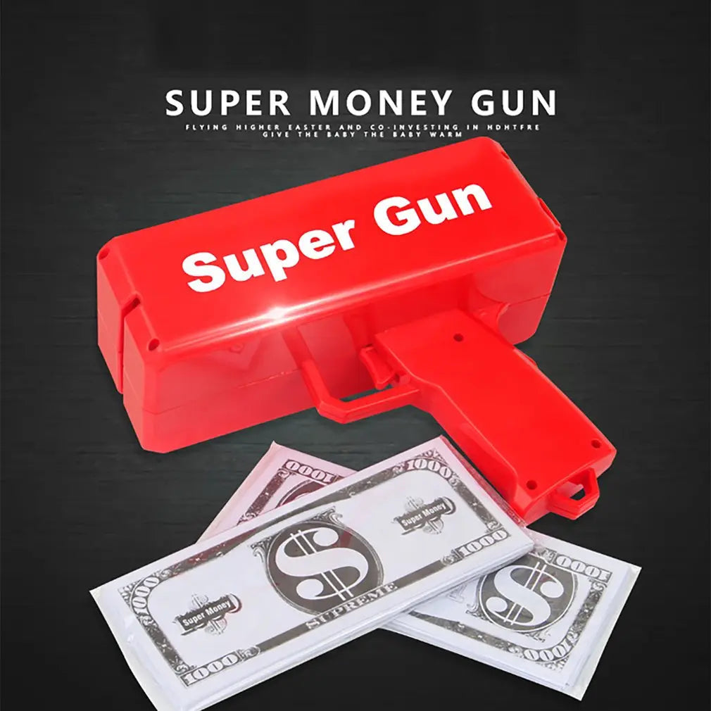 Money Gun Paper Spary Machine Toy - imixpress.com