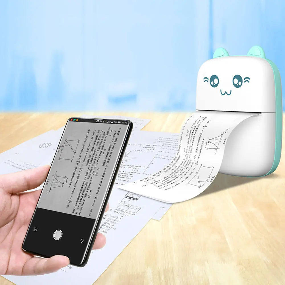 Pocket Inkless Mini Printer - Thermal Portable Bluetooth Wireless Mini Printer - imixpress.com