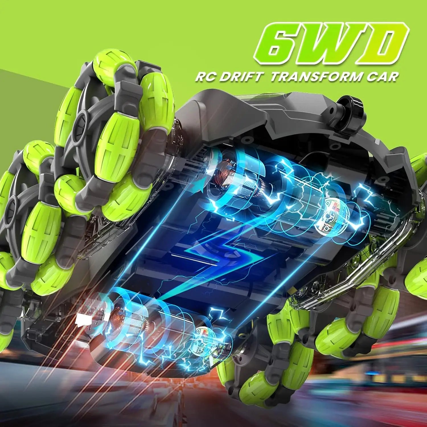 RC 6 Wheel Stunt Car 360 Rotation Stunt - imixpress.com