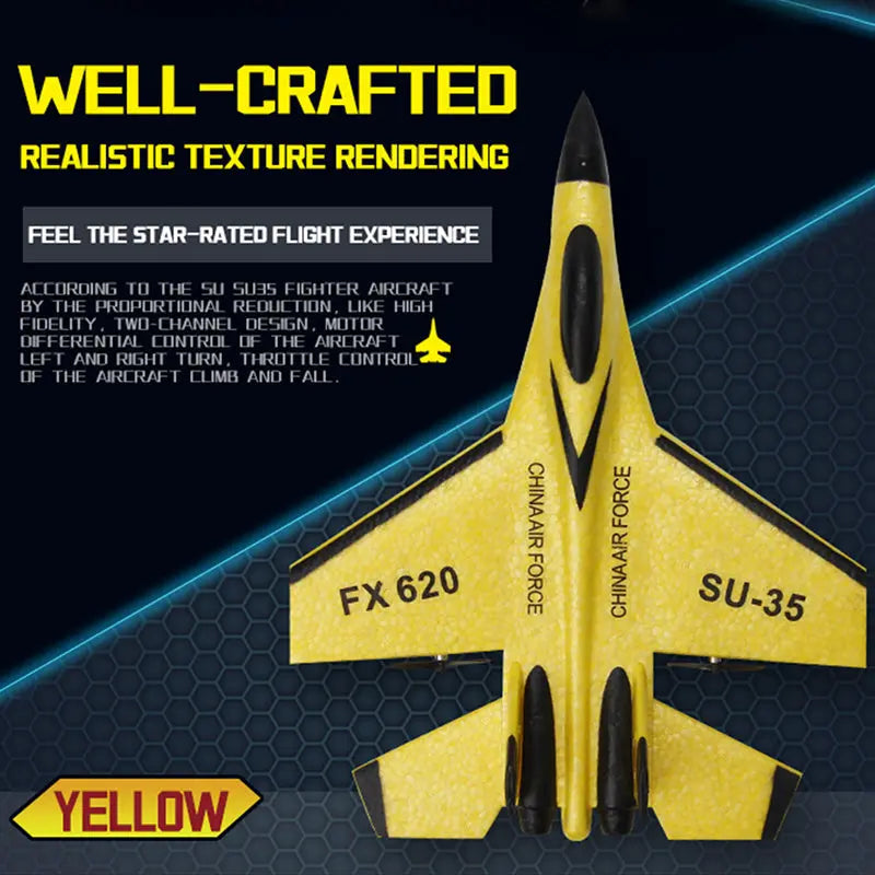 Remote Control Flying Foam Airplane RC Plane for Kids - imixpress.com