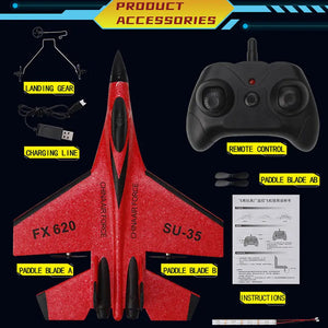 Remote Control Flying Foam Airplane RC Plane for Kids - imixpress.com