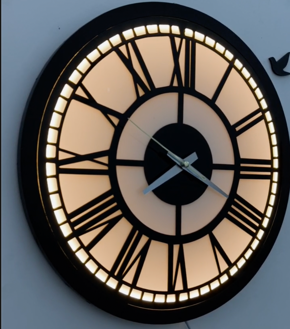 Vintage Premium Roman Backlit Wall clock - imixpress.com