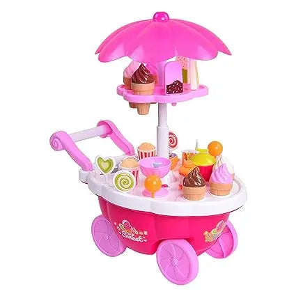 Sweet Cake Cart Toy LED Lights and Music Toy for Kids ( 30 Pieces) - imixpress.com