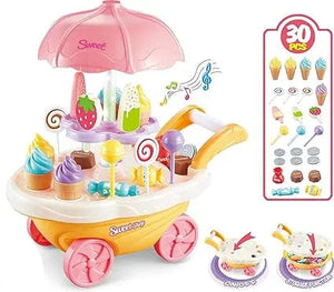 Sweet Cake Cart Toy LED Lights and Music Toy for Kids ( 30 Pieces) - imixpress.com