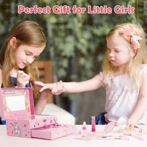 Unicorn Girls Safe & Pretend Play Cosmetic Makeup Case Beauty Kit - imixpress.com