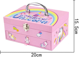 Unicorn Girls Safe & Pretend Play Cosmetic Makeup Case Beauty Kit - imixpress.com